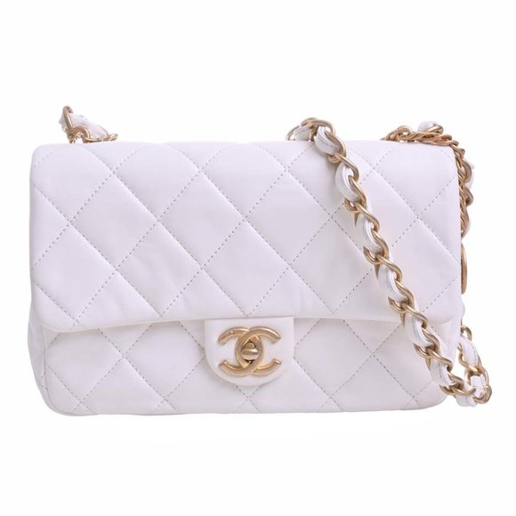 CHANEL | Bags | Chanel Lambskin Matelasse Coco Mark 2way Chain Shoulder ...